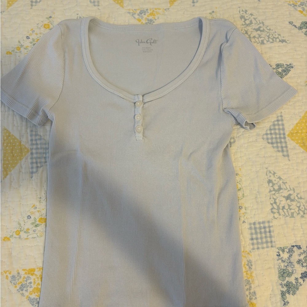 Brandy Melville Light Blue Short Sleeve Tee